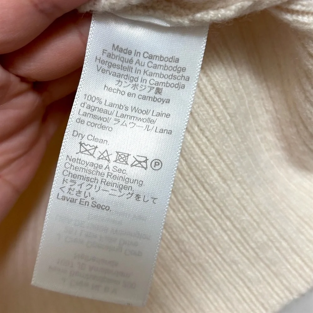 NWT J.Crew Milano-Stitch Cinched-Waist Cardigan in Ivory - Picture 10 of 10
